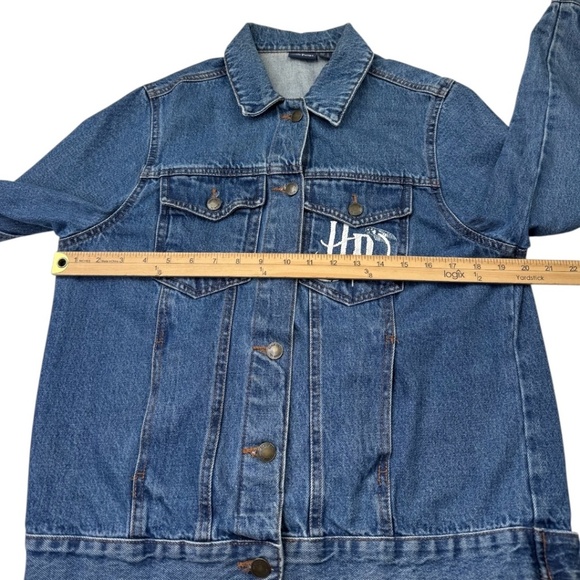 Harry Potter Hogwarts Denim Jean Jacket Size 10 - Picture 10 of 11